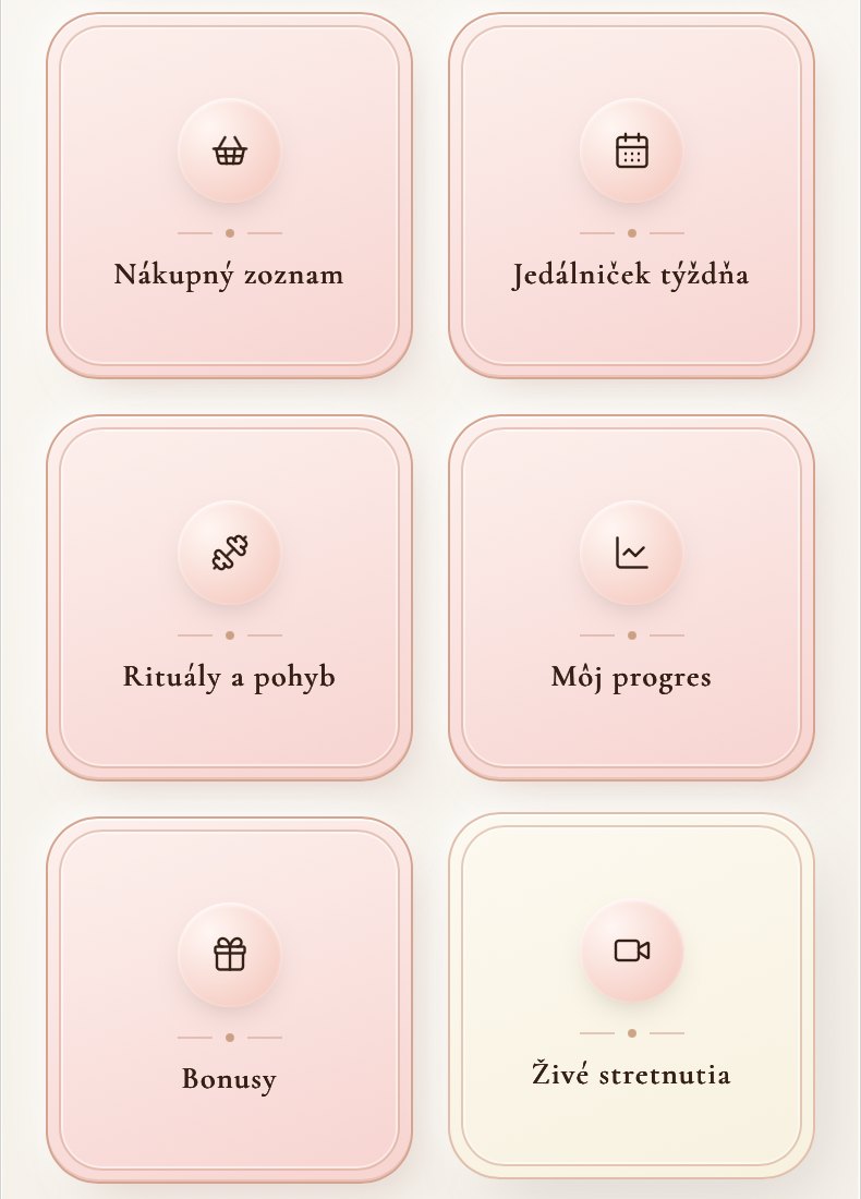 NutriGlow aplikácia – Domov